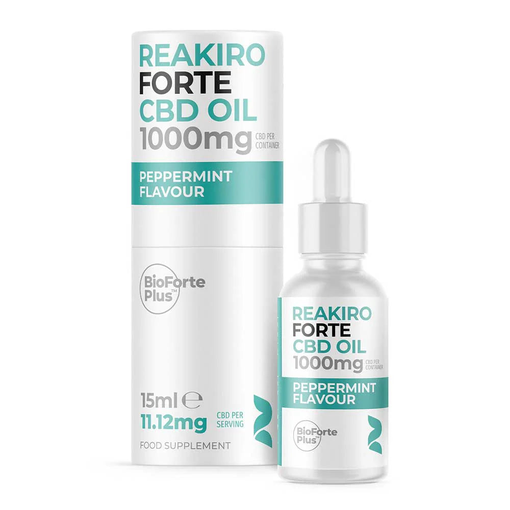 Reakiro Forte CBD Oil 500mg to 1000mg with BioMax Forte - 15ml