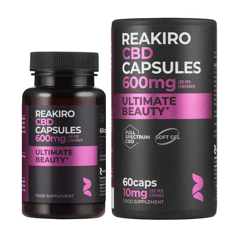 Reakiro Ultimate Beauty CBD Capsules 600mg 60pcs