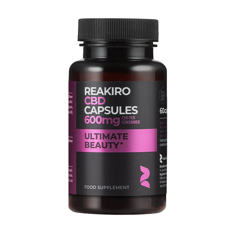 Reakiro Ultimate Beauty CBD Capsules 600mg 60pcs