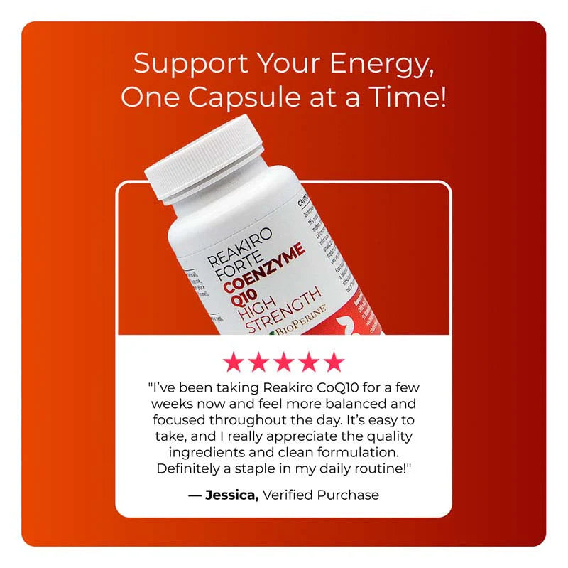 Reakiro Forte Coenzyme Q10 12000mg - 60 High-Absorption Capsules
