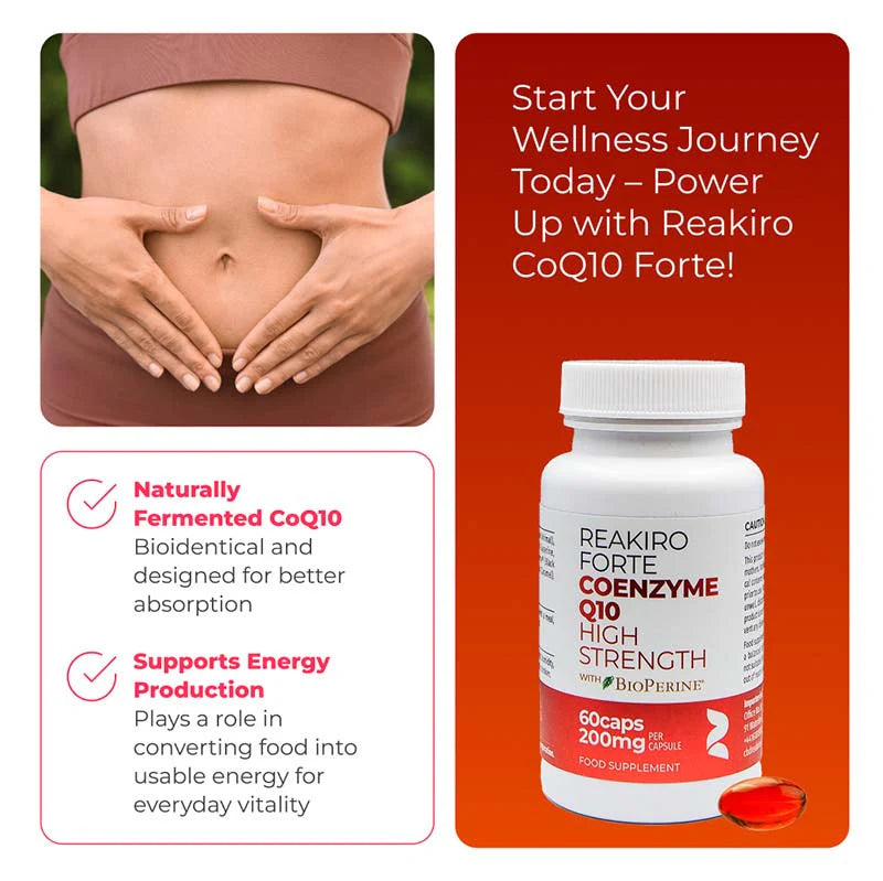 Reakiro Forte Coenzyme Q10 12000mg - 60 High-Absorption Capsules