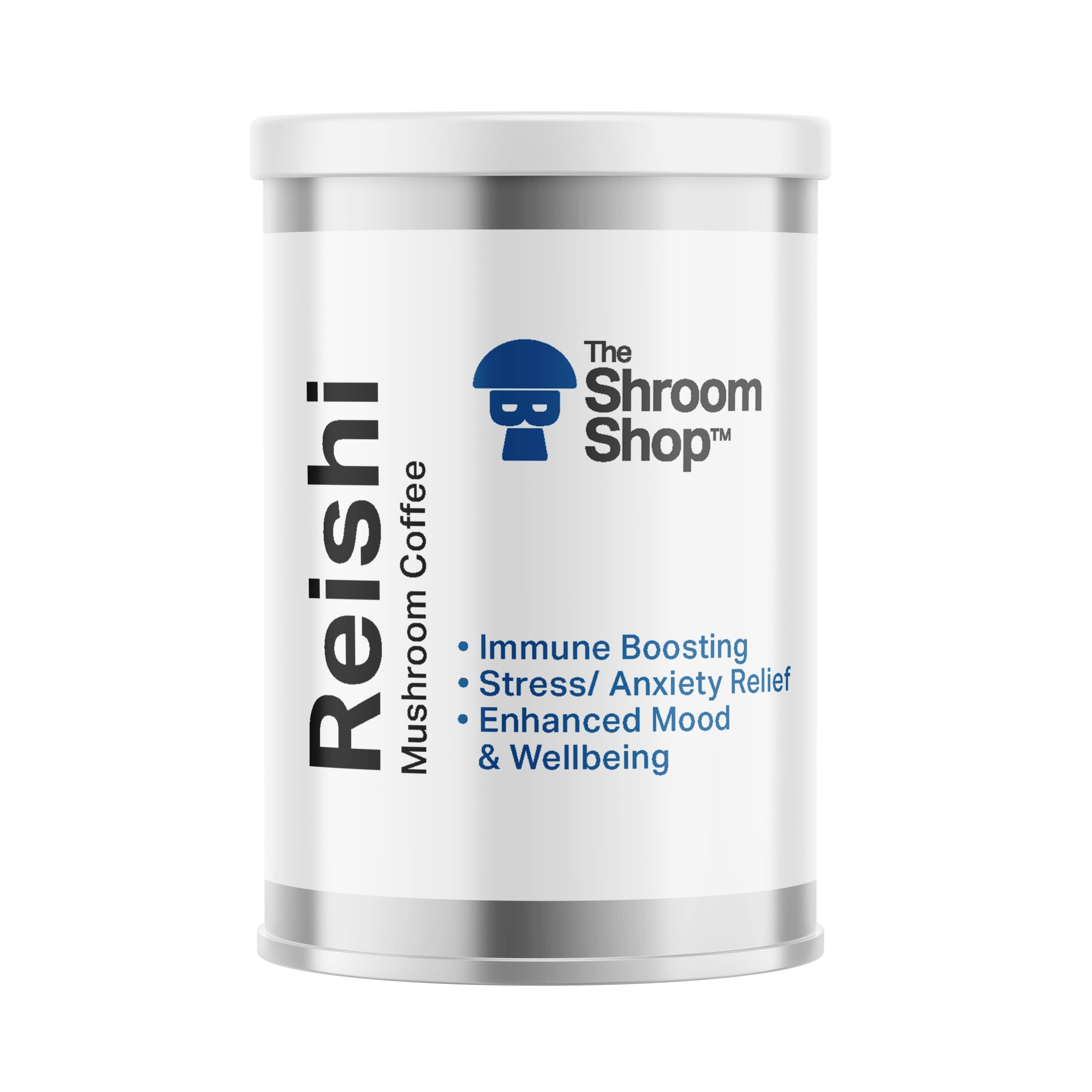 The Shroom Shop Mushroom Coffee with Pure Mushroom Extracts for Brain and Immune Support