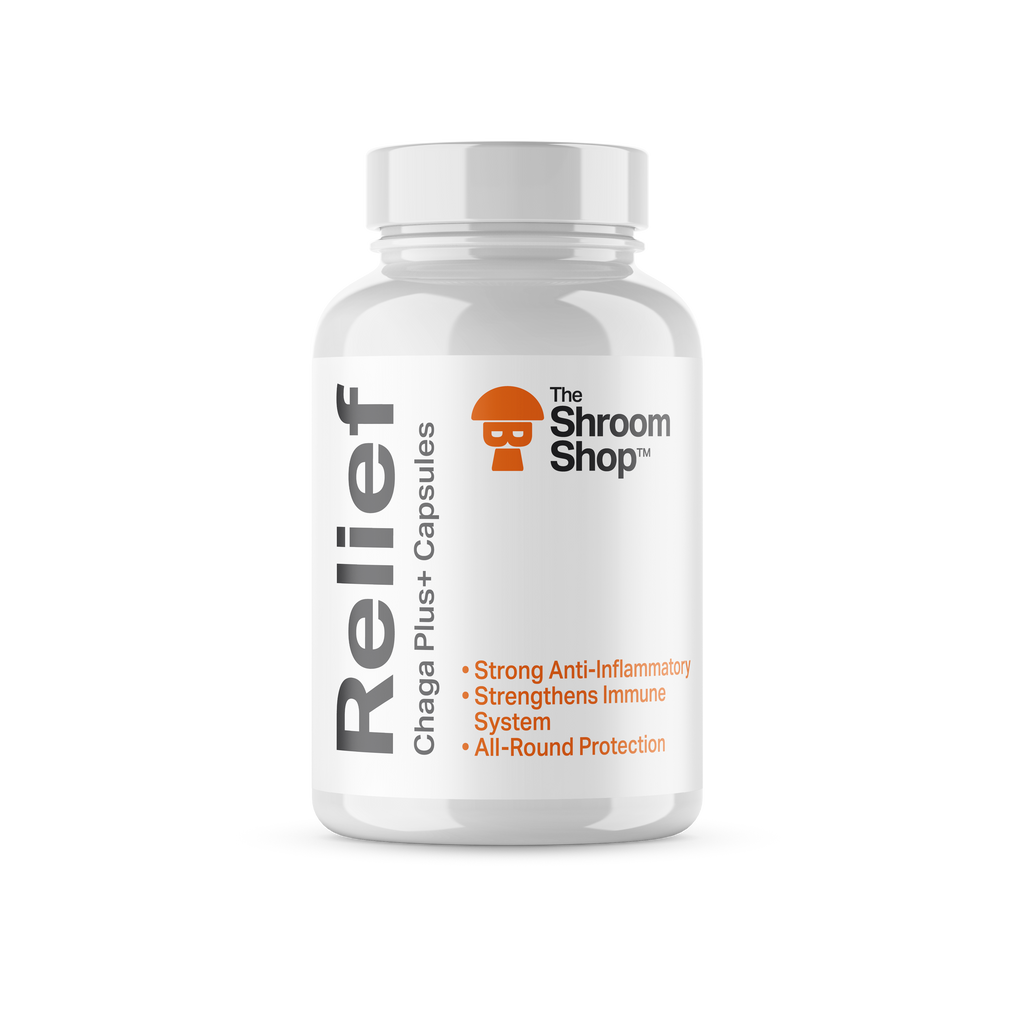 The Shroom Shop Premium Mushroom Capsules with Superfood Extracts for Wellness