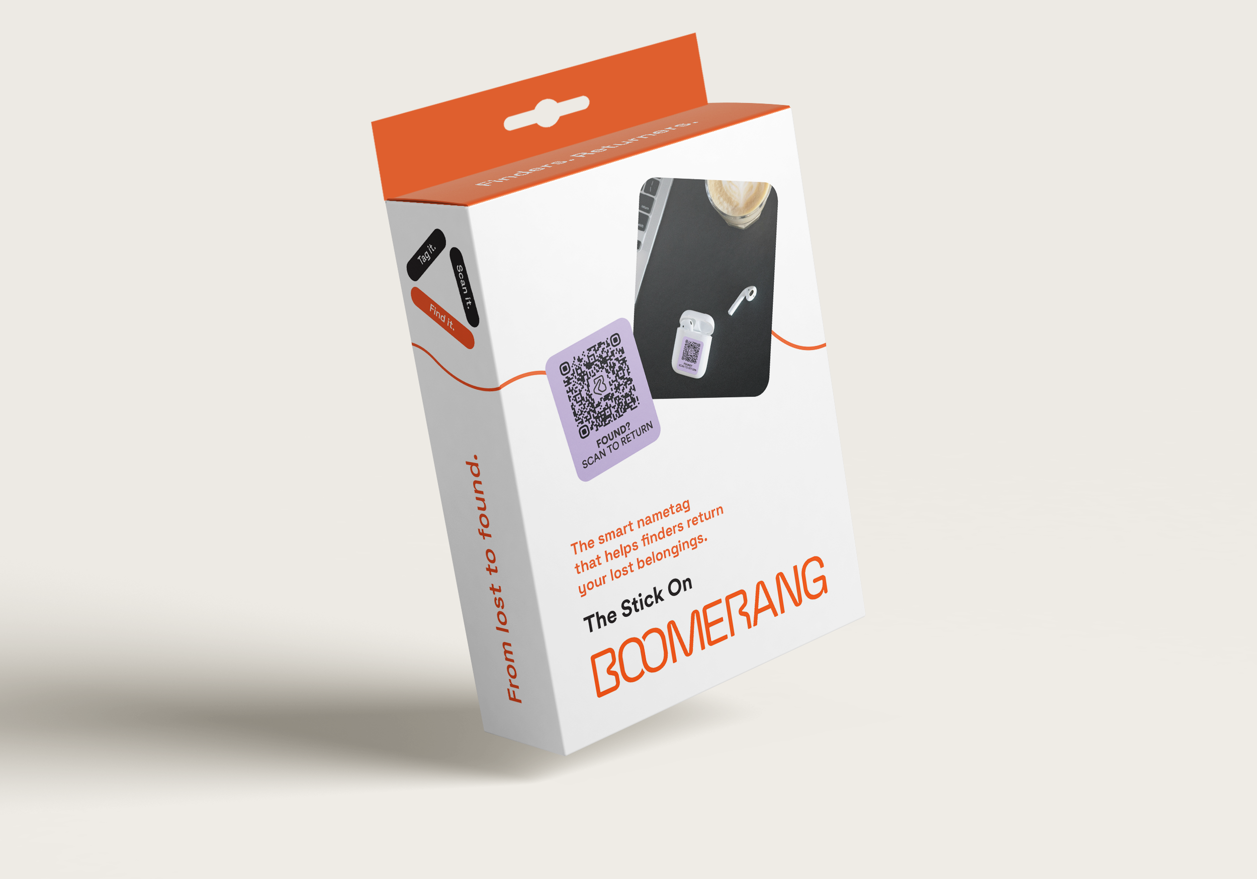 Boomerang Mini 24 Tags - Small Stick-On Tracker Labels