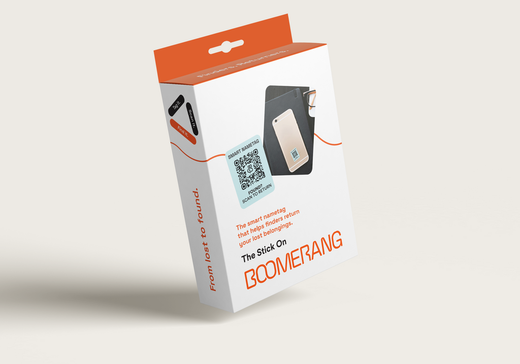 Boomerang Stick On Tags Original 24 Pack - Peel, Stick & Scan