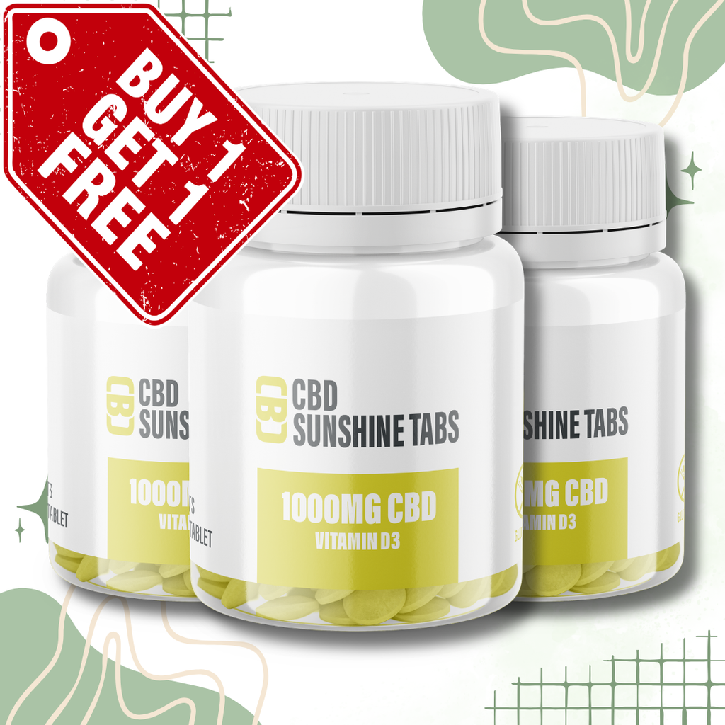 CBD Asylum Sunshine Tablets 1000mg CBD & Vitamin D3 100 Tablets