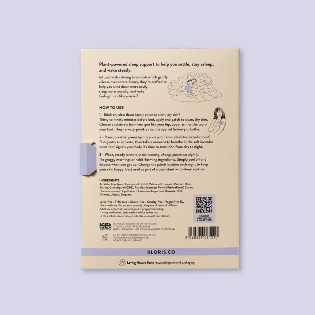 Kloris Sleep Time Patches 10mg CBD per Patch