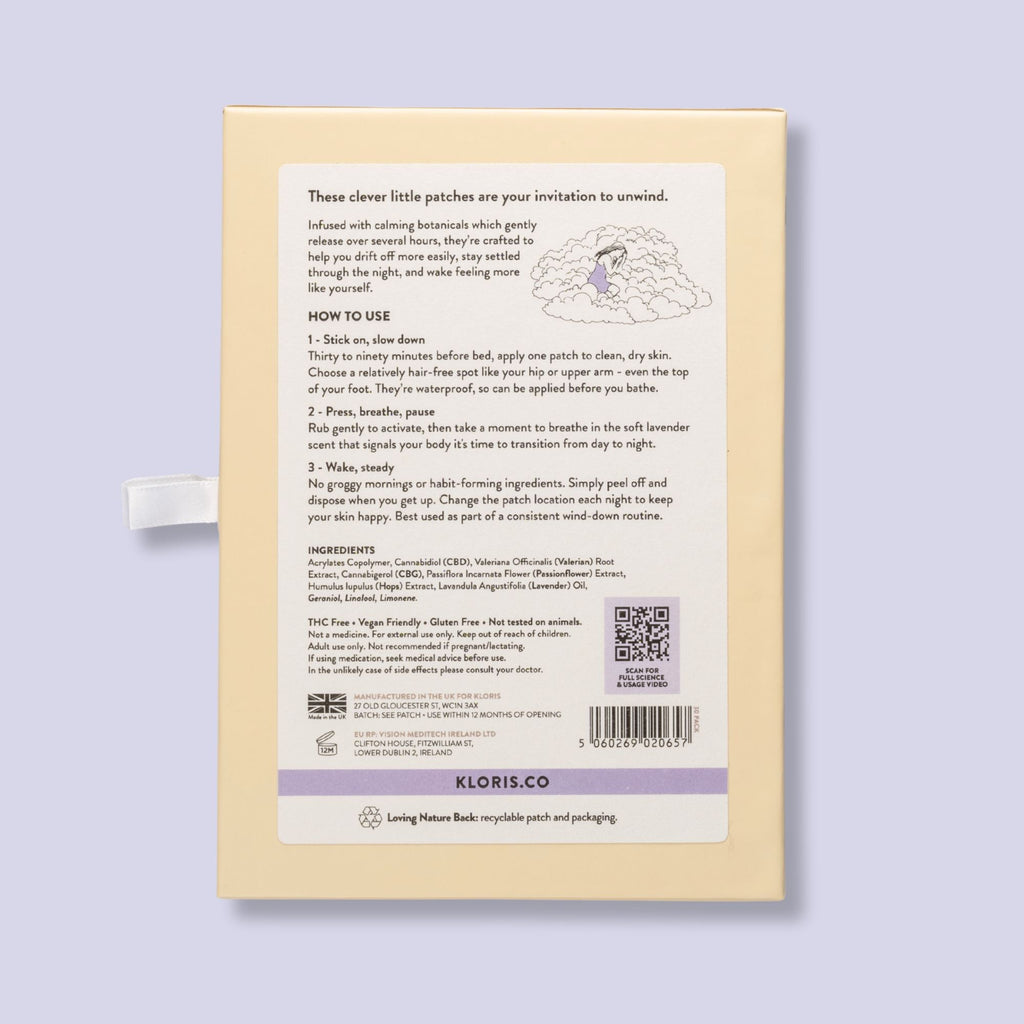 Kloris Sleep Time Patches 10mg CBD per Patch