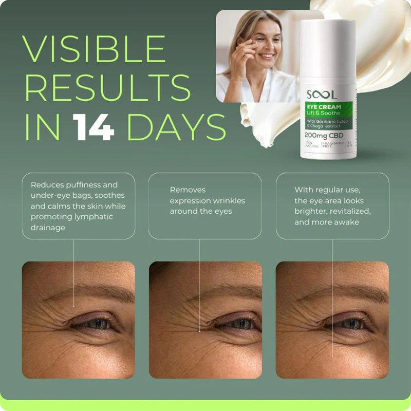 SOOL Smooth & Lift CBD Eye Cream 200mg 15ml