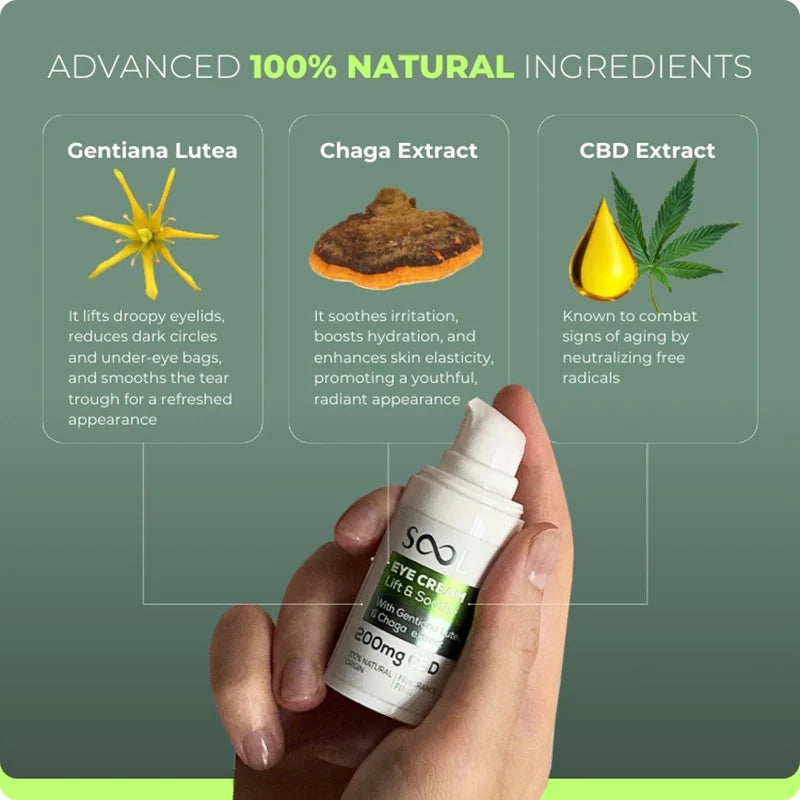 SOOL Smooth & Lift CBD Eye Cream 200mg 15ml