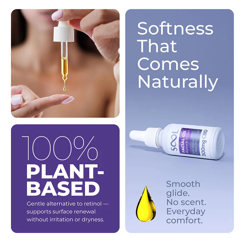 SOOL 300mg Renew & Protect CBD Facial Oil CBD - 30ml