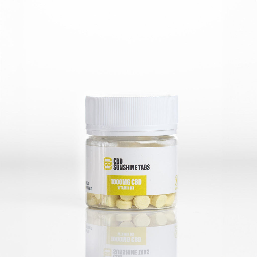 CBD Asylum Sunshine Tablets 1000mg CBD & Vitamin D3 100 Tablets