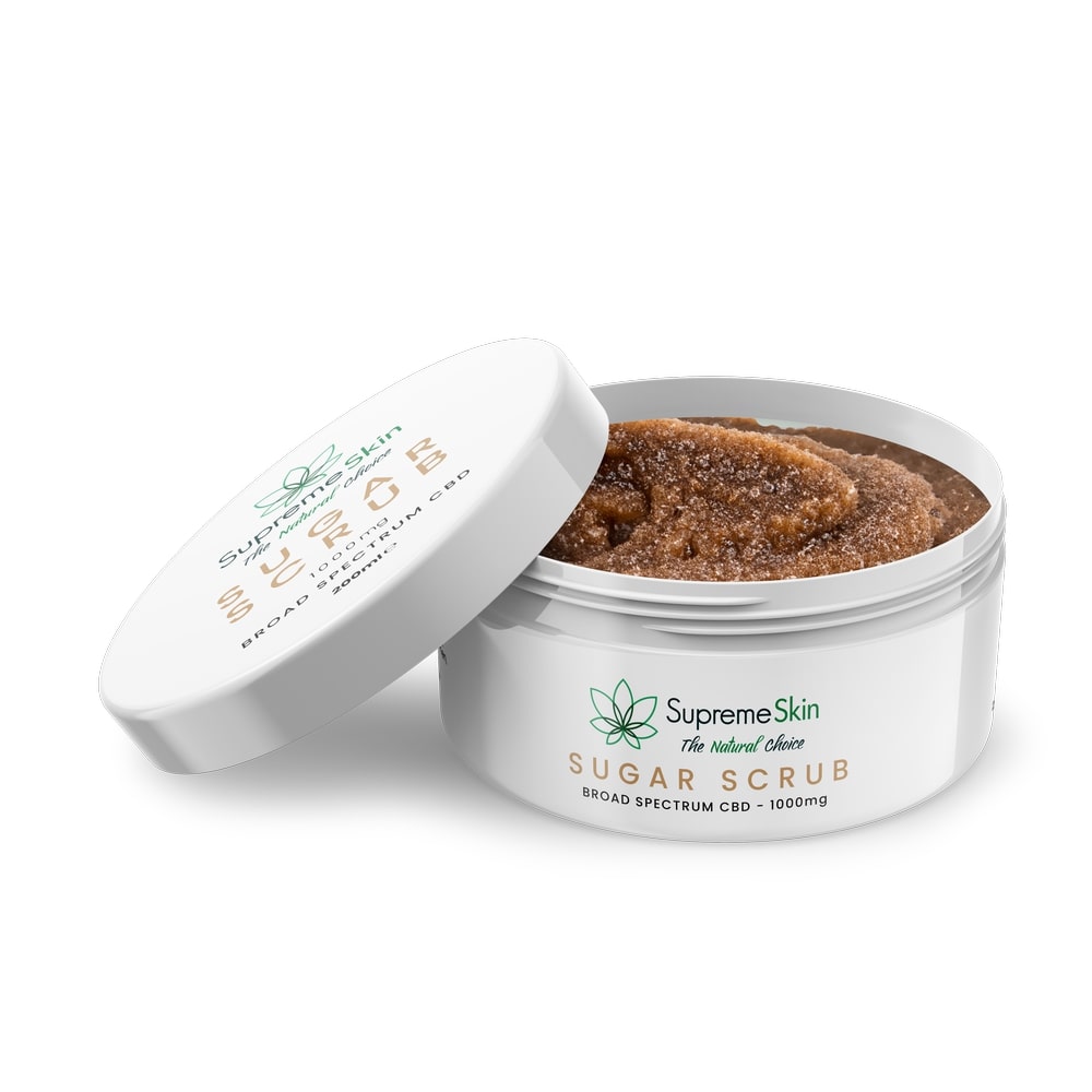 SupremeCBD CBD Sugar Scrub Exfoliant 500mg to 1000mg