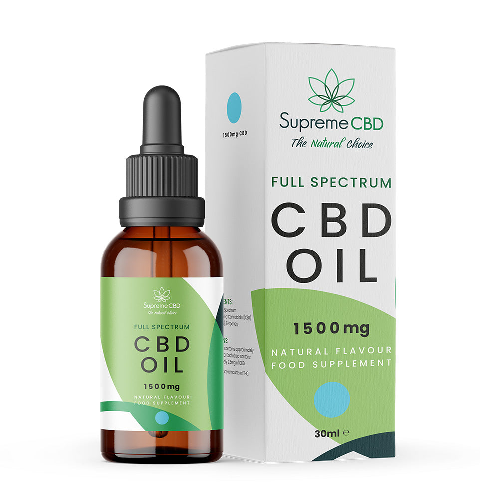 SupremeCBD Full-Spectrum Organic CBD Oil 1000mg to 24000mg