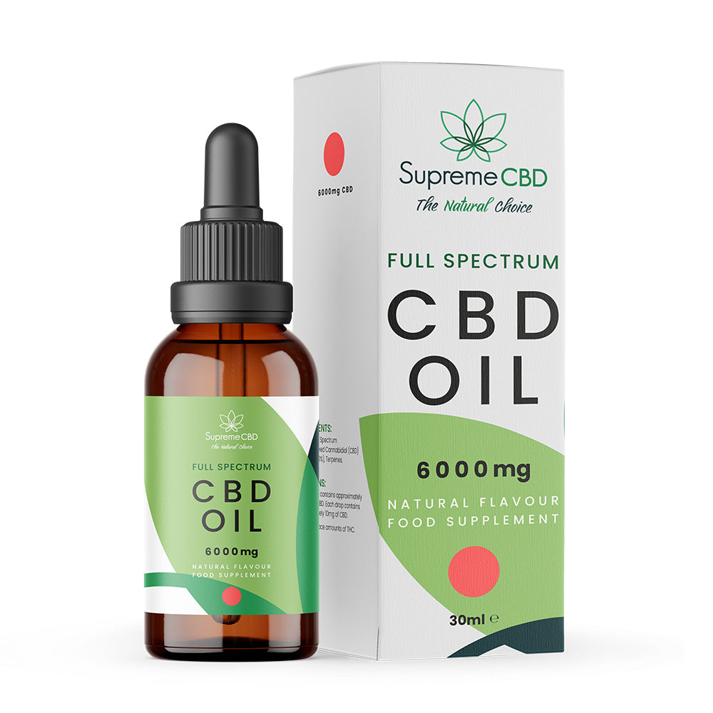 SupremeCBD Full-Spectrum Organic CBD Oil 1000mg to 24000mg