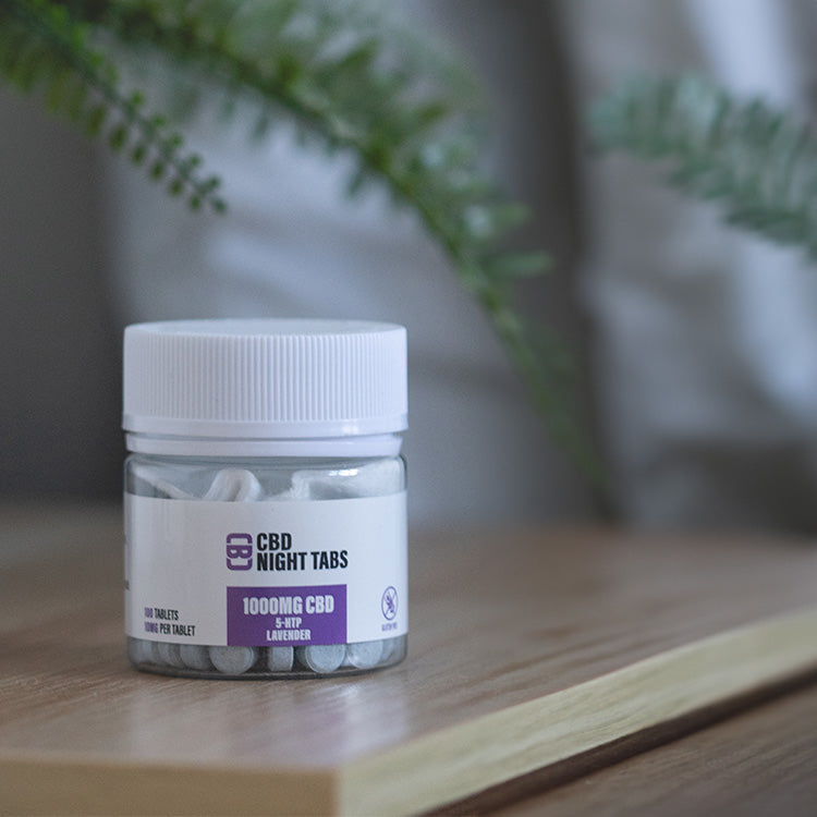 CBD Asylum CBD Night Tablets 1000mg CBD + 5-HTP & Lavender – 100 Tabs