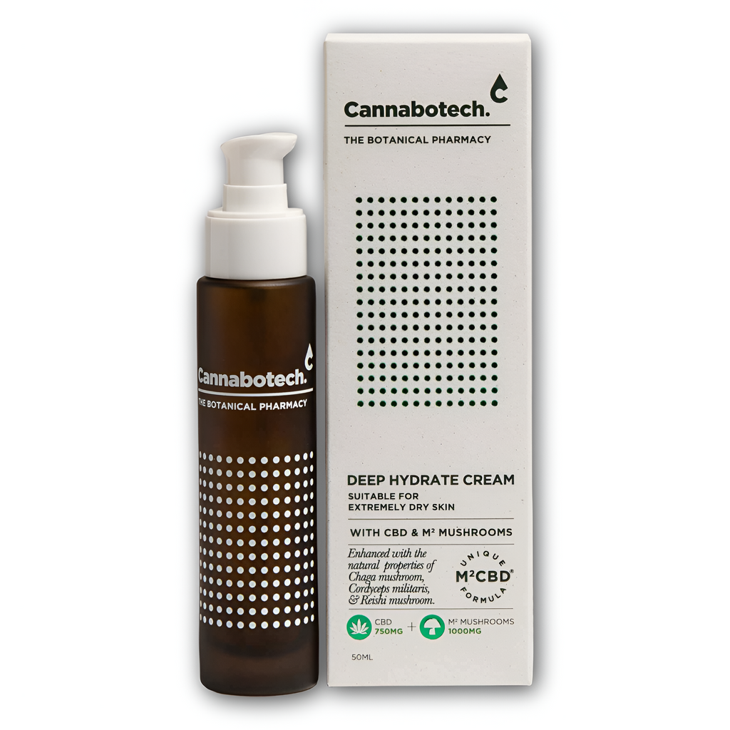 CBD & Mushroom Face Cream by Voyager Deep Hydrate Cream 50ml 750mg