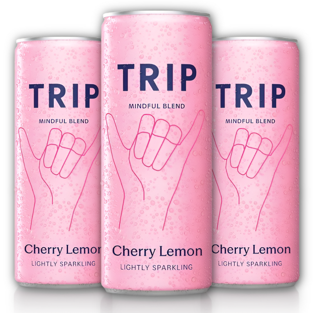 Trip Cherry Lemon Mindful Blends Magnesium Sparkling Drink 120mg