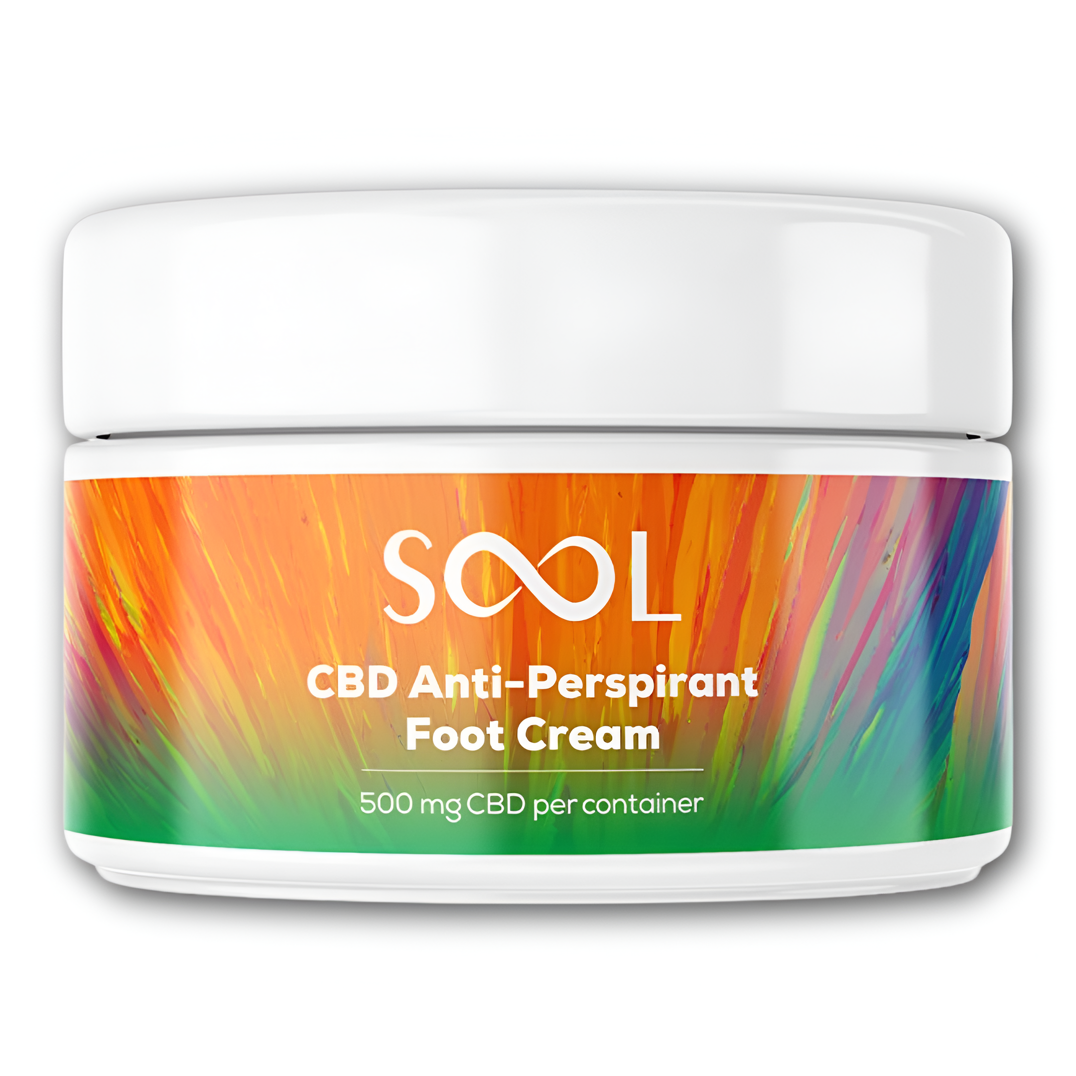 CBD Foot Cream by SOOL 500mg CBD 100ml Antiperspirant