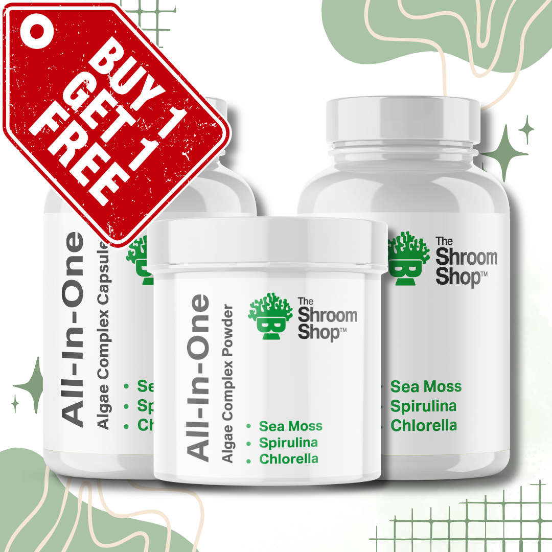 The Shroom Shop All-In-One Algae Complex Capsules or Powder