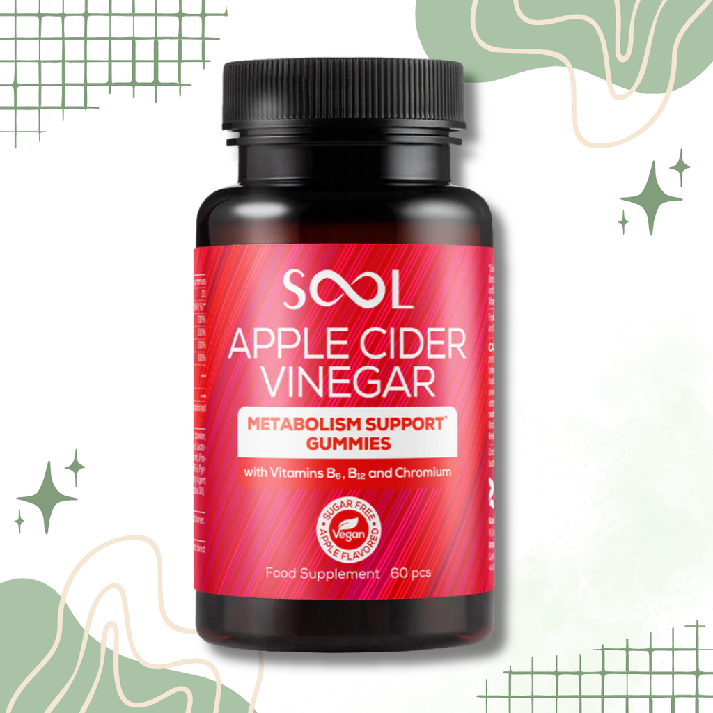 SOOL 500mg Apple Cider Vinegar Gummies - 60 Count for Health