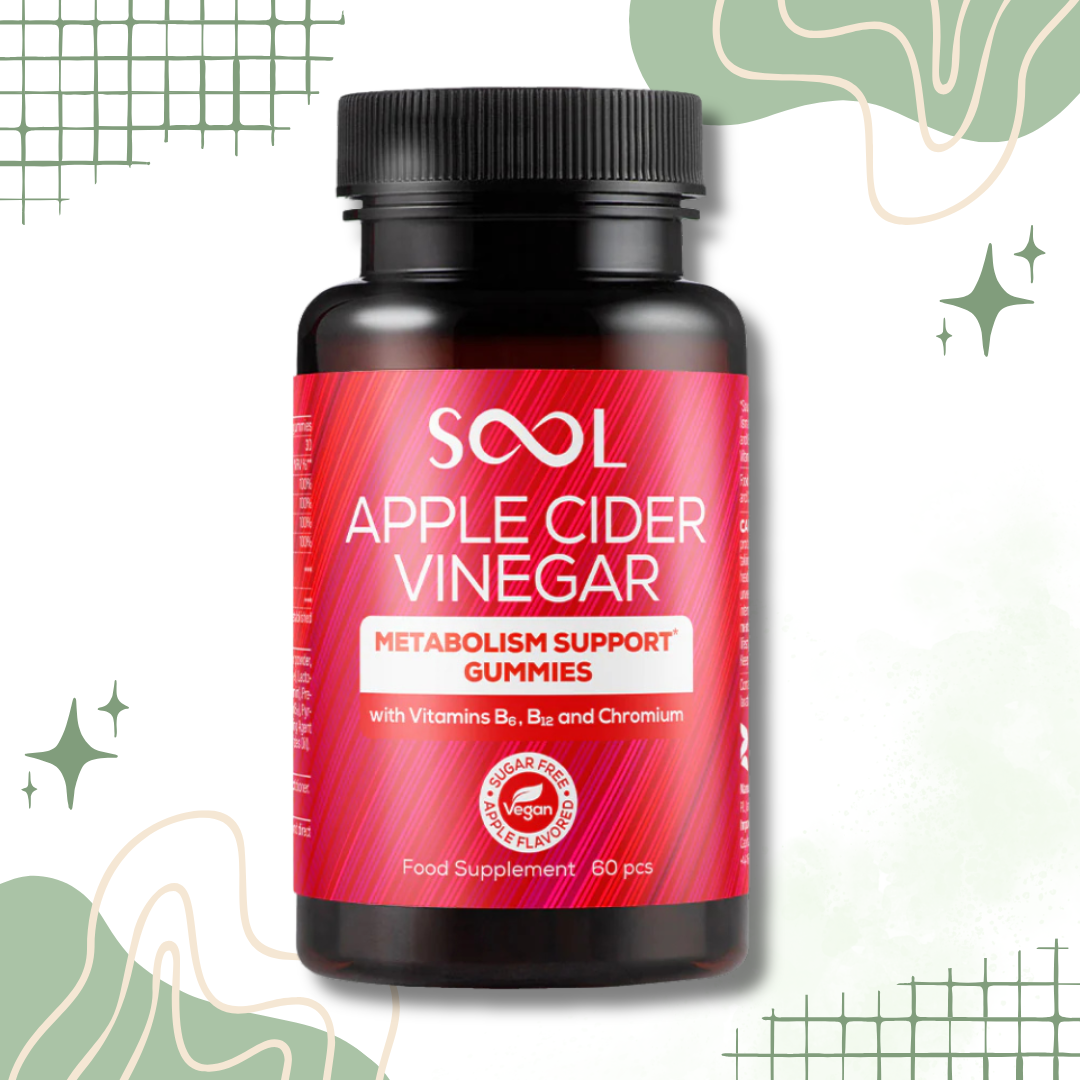 SOOL 500mg Apple Cider Vinegar Gummies - 60 Count for Health