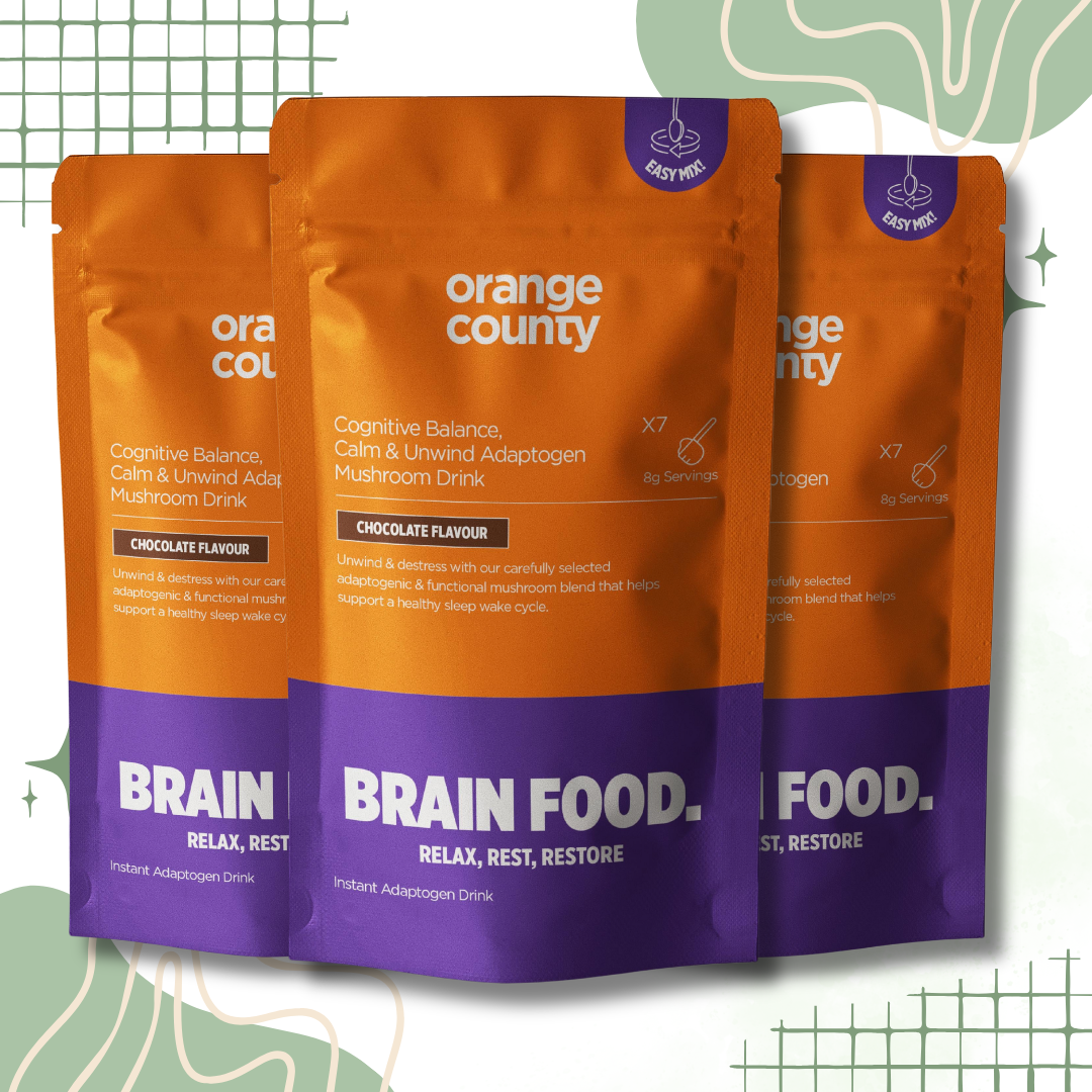 Orange County BRAIN FOOD. Calm & Unwind Adaptogen Mushroom Drink