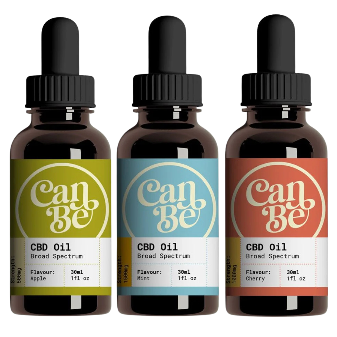 CanBe Broad Spectrum CBD Oil 30ml 500mg-1500mg, 3 Flavours
