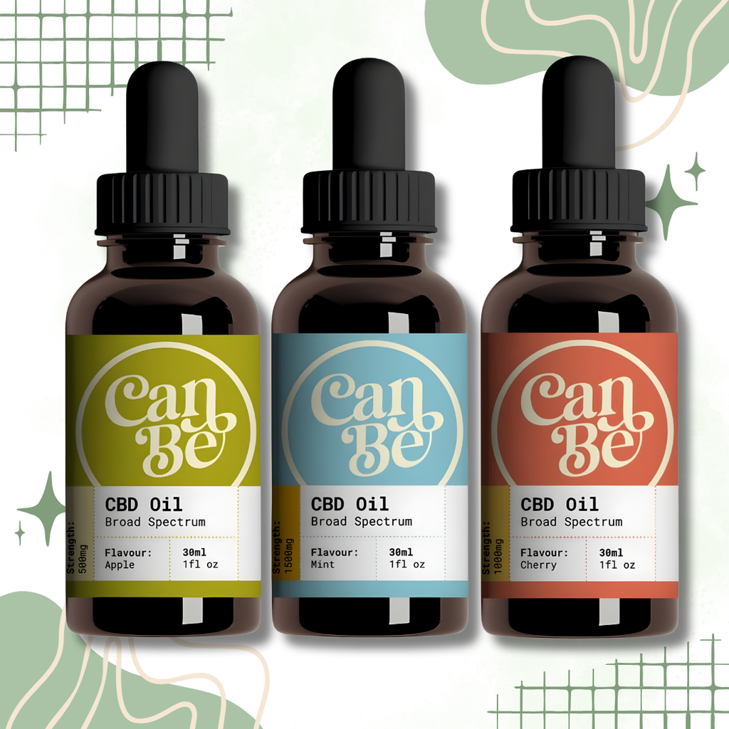 CanBe Broad Spectrum CBD Oil 30ml 500mg-1500mg, 3 Flavours