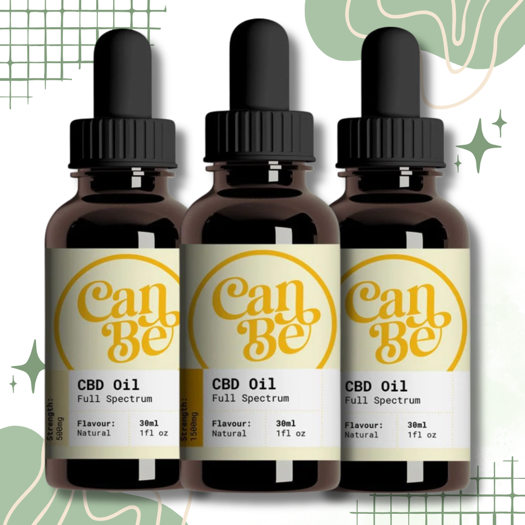 CanBe Full Spectrum Natural CBD Oil Premium Hemp Extract Tincture for Wellness Support