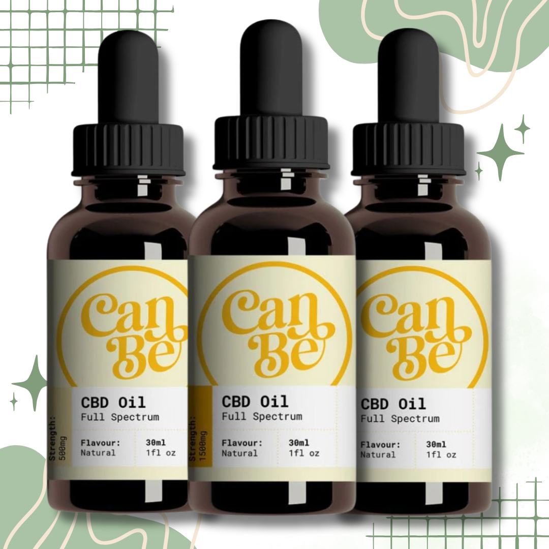 CanBe Full Spectrum Natural CBD Oil Premium Hemp Extract Tincture for Wellness Support