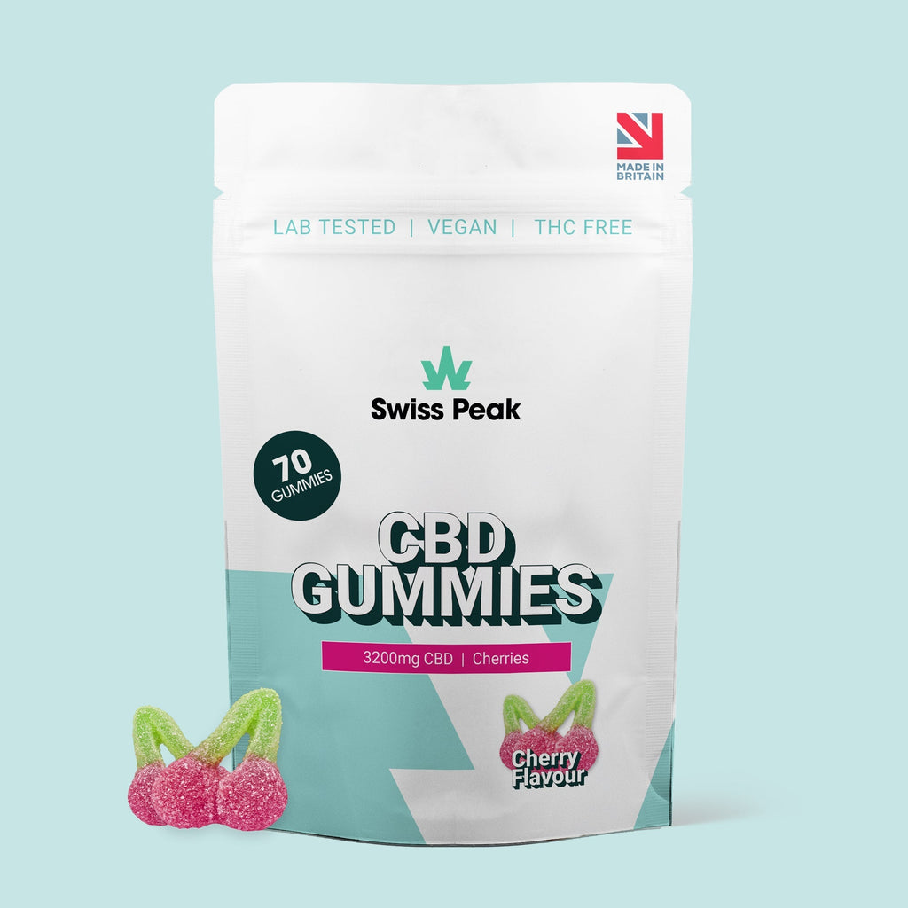 SwissPeakCBD Broad-Spectrum CBD Gummies with Natural Fruit Flavours, Vegan, THC-Free