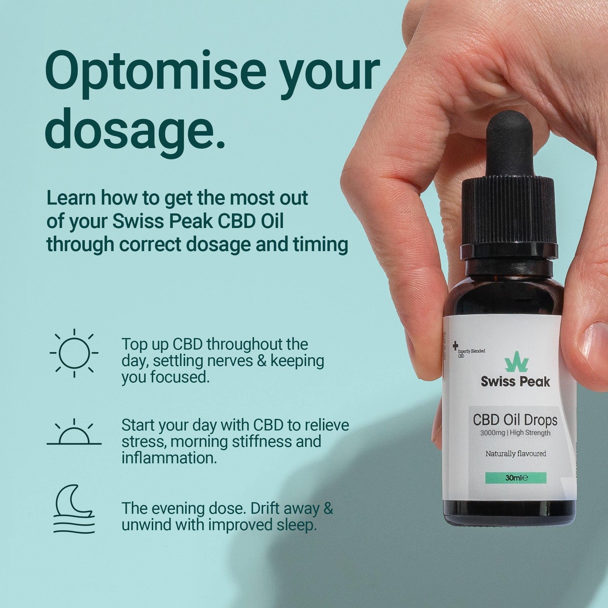 Swiss Peak Broad Spectrum CBD Oil for Wellness and Stress Support