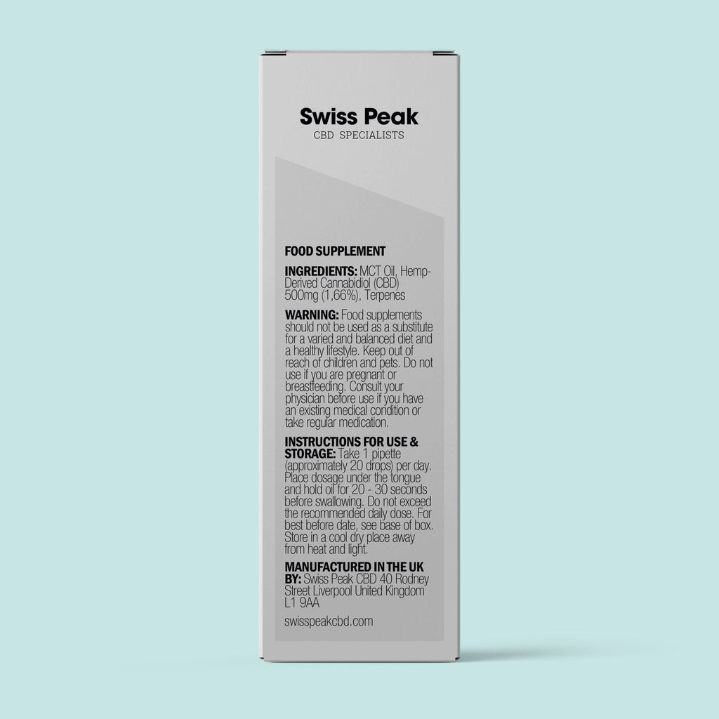 Swiss Peak Broad Spectrum CBD Oil for Wellness and Stress Support