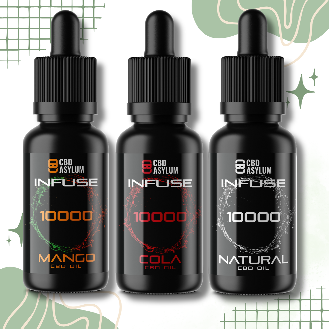 CBD Asylum Flavour Infused CBD Oil 5000mg & 10000mg with MCT Oil