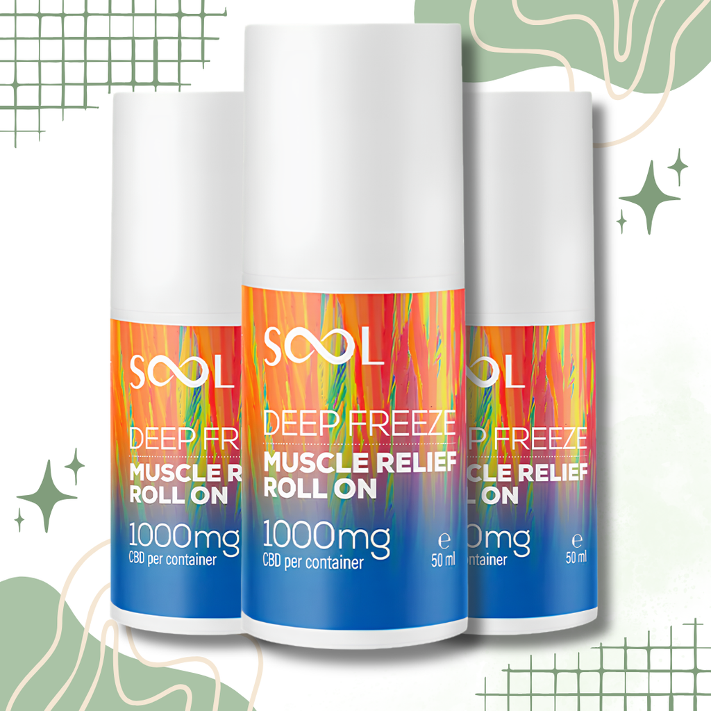 SOOL 1000mg Deep Freeze Muscle Relief CBD Roll On - 50ml