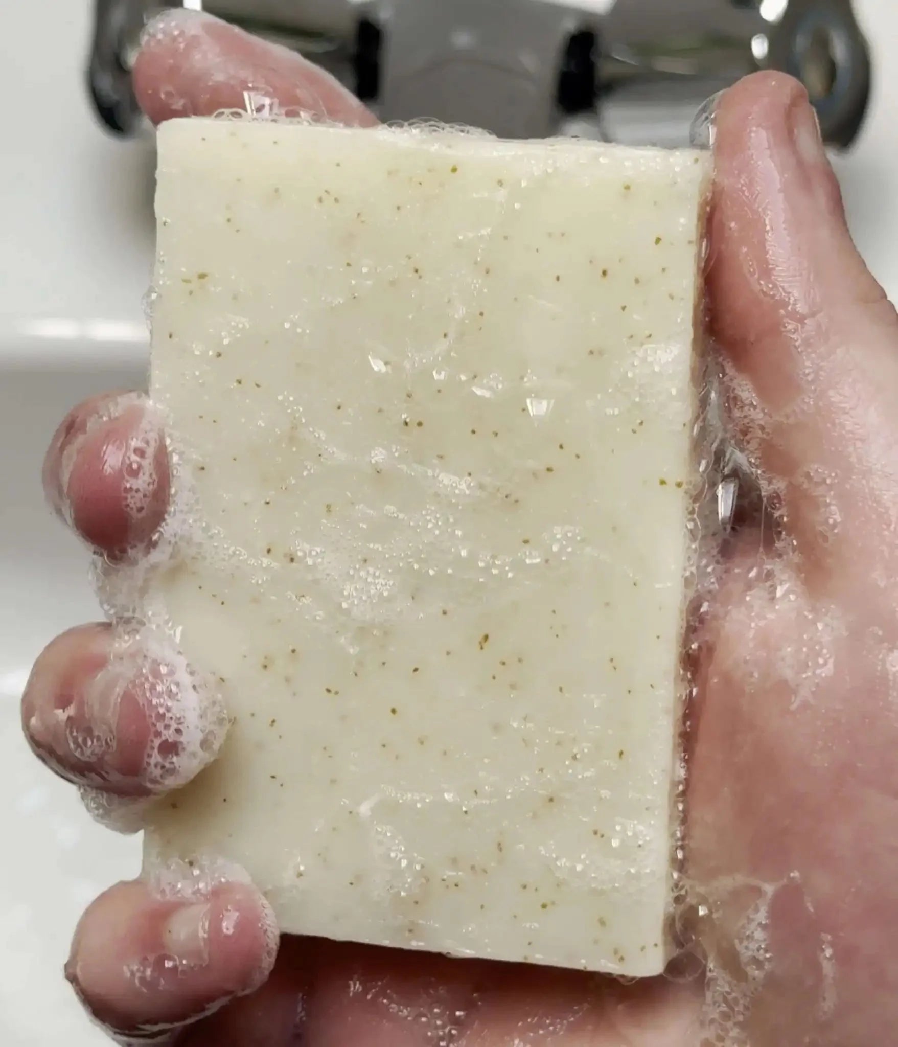 Eucalyptus Lemon Mint Olive Stone Natural Soap Bar 100g