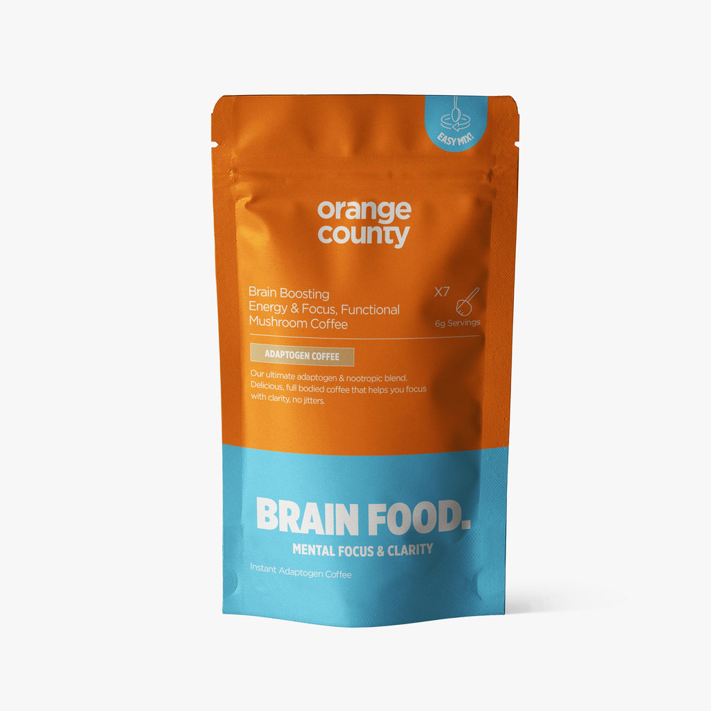 Orange County BRAIN FOOD Focus & Energy Mushroom Coffee Supplement