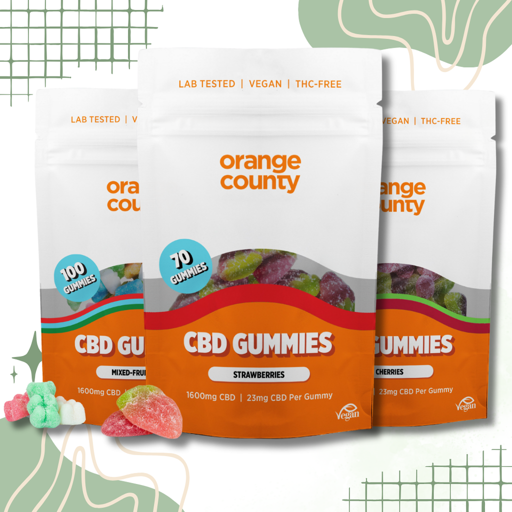Orange County CBD Gummies 1600mg-4800mg Broad Spectrum 70 Gummies