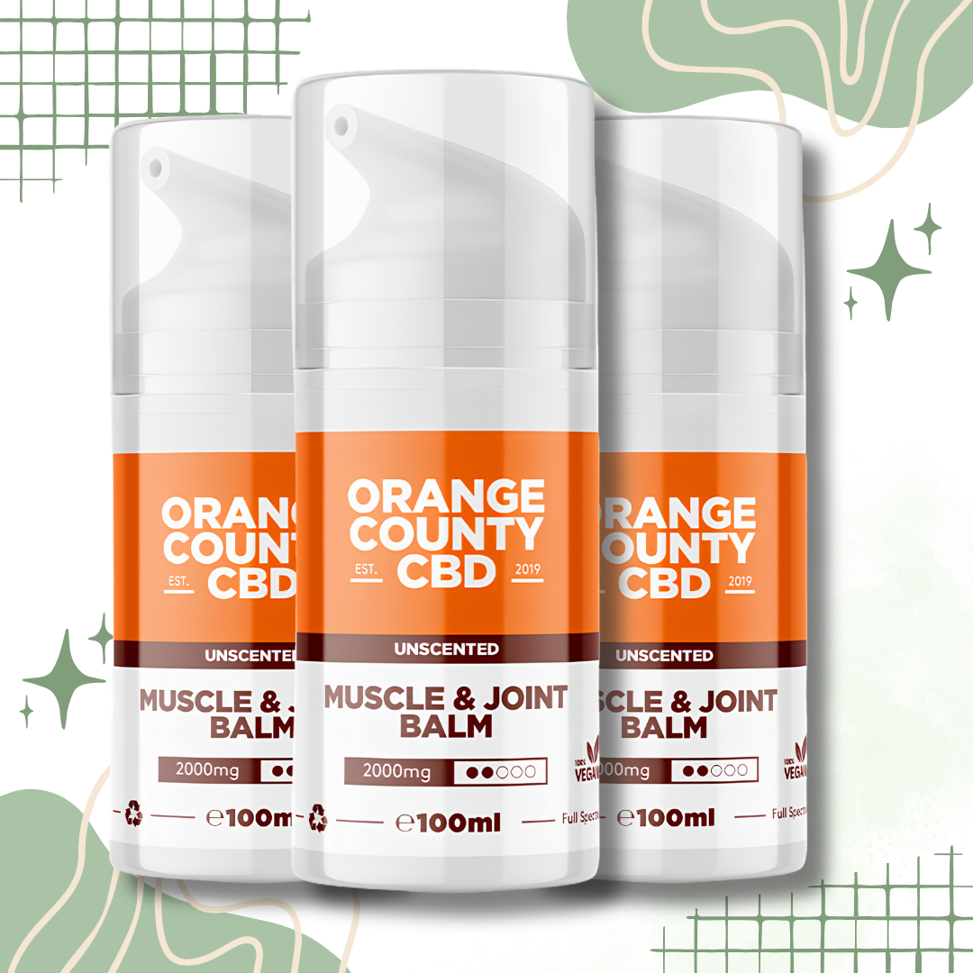 Orange County CBD Muscle & Joint Balm with Broad-Spectrum CBD and Essential Oils