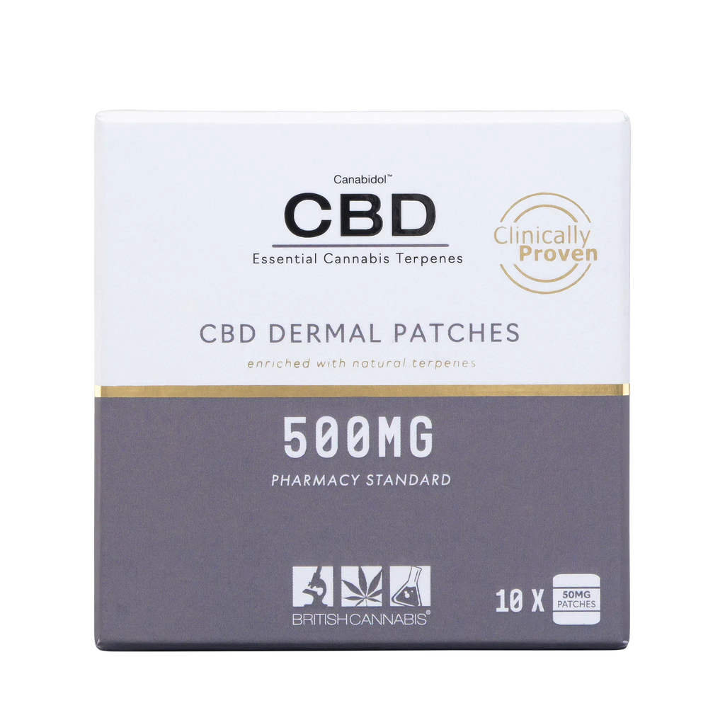 CBD by British Cannabis 500mg CBD Dermal CBD Patches - 10 Patches