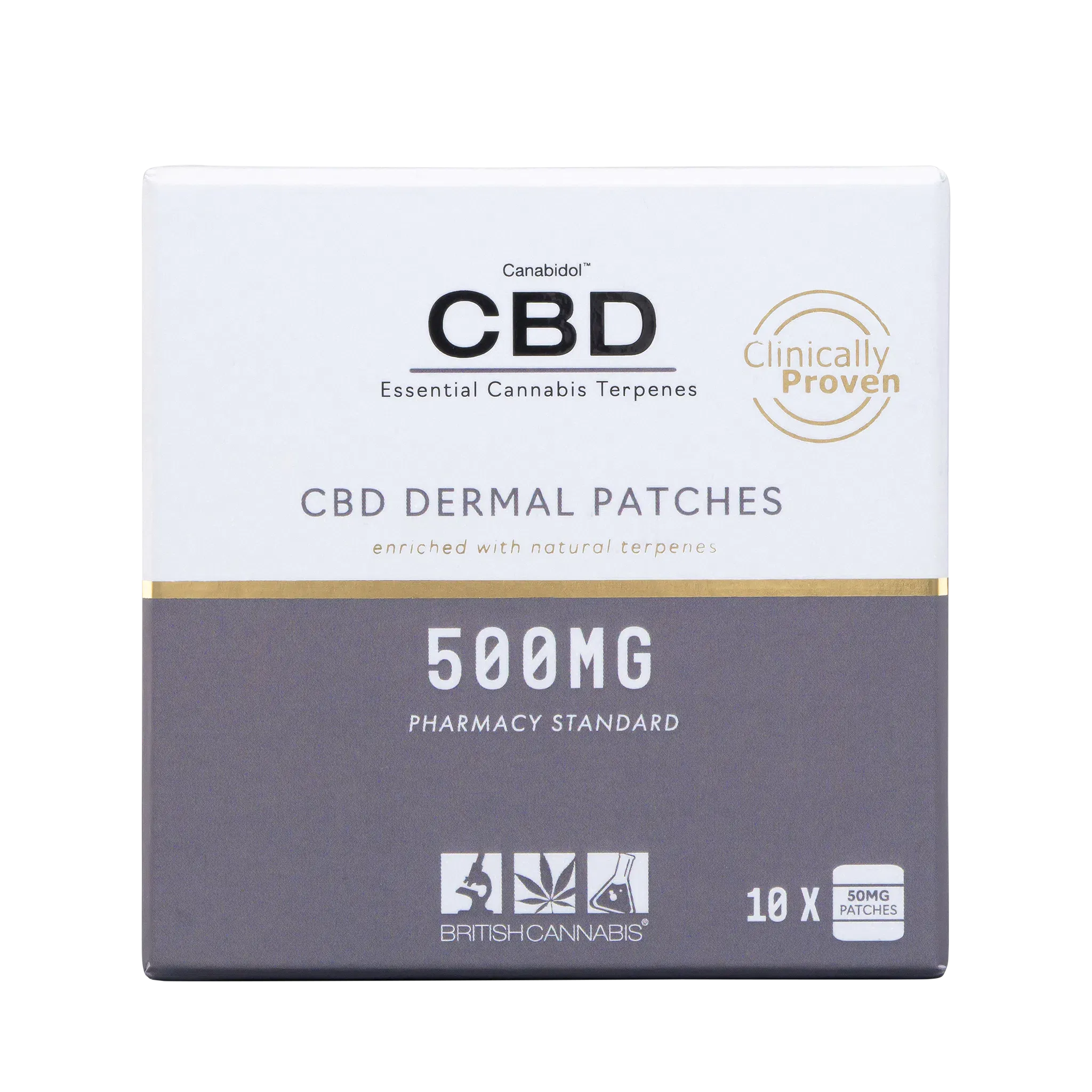 CBD by British Cannabis 500mg CBD Dermal CBD Patches - 10 Patches