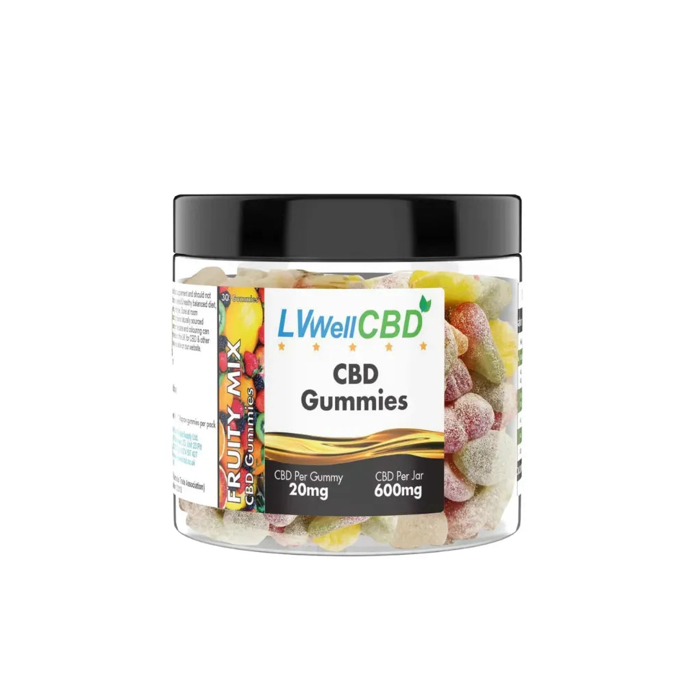 LVWell CBD Fruity Mix Gummies 240mg to 1200mg CBD Vegan Broad Spectrum