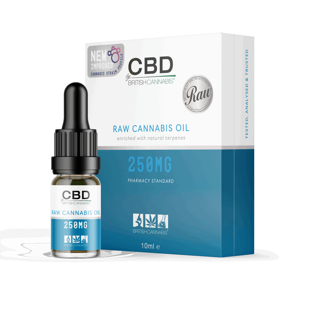 BRITISH CANNABIS RAW 100% Cannabis Oil (10ml CBD Oral Dropper)