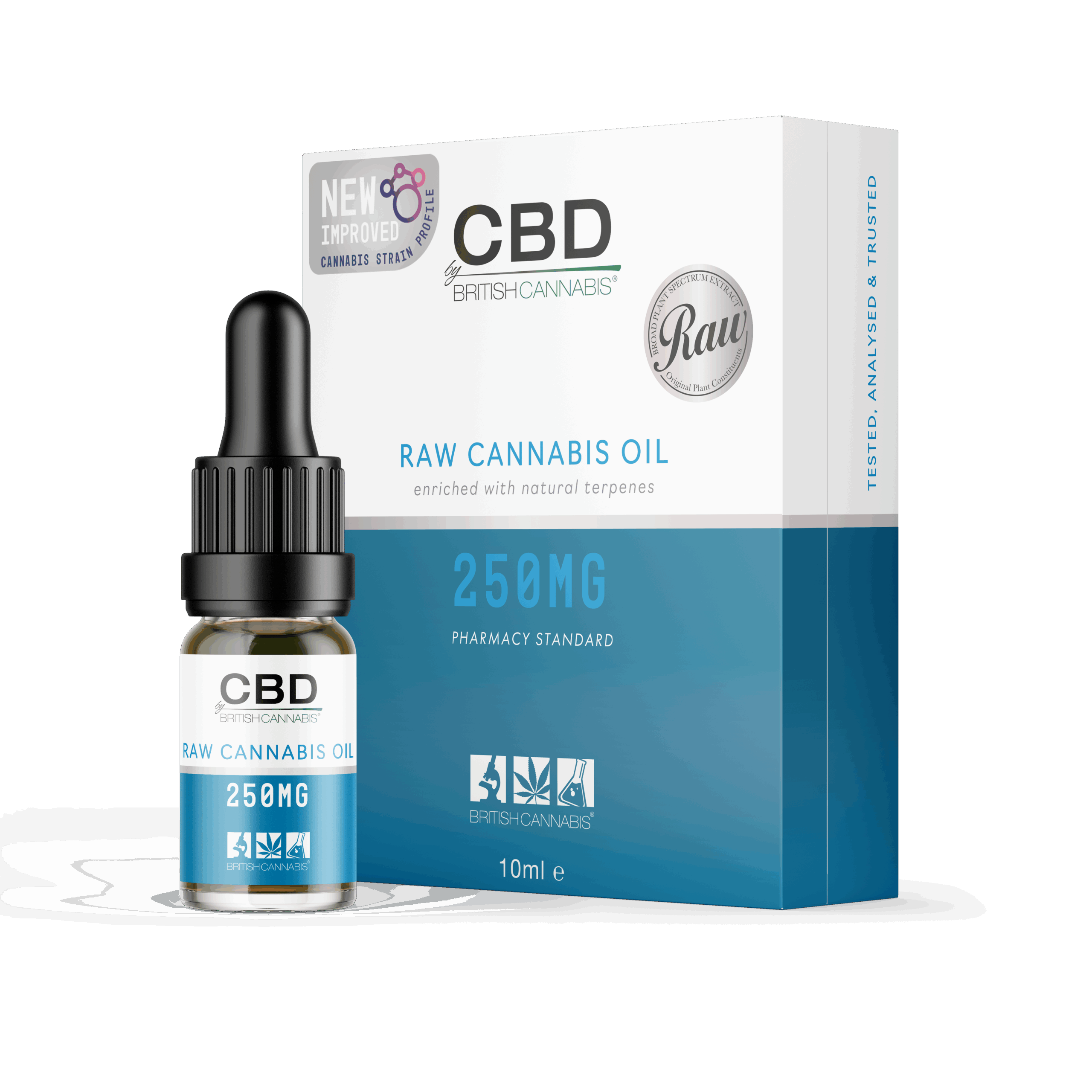 BRITISH CANNABIS RAW 100% Cannabis Oil (10ml CBD Oral Dropper)