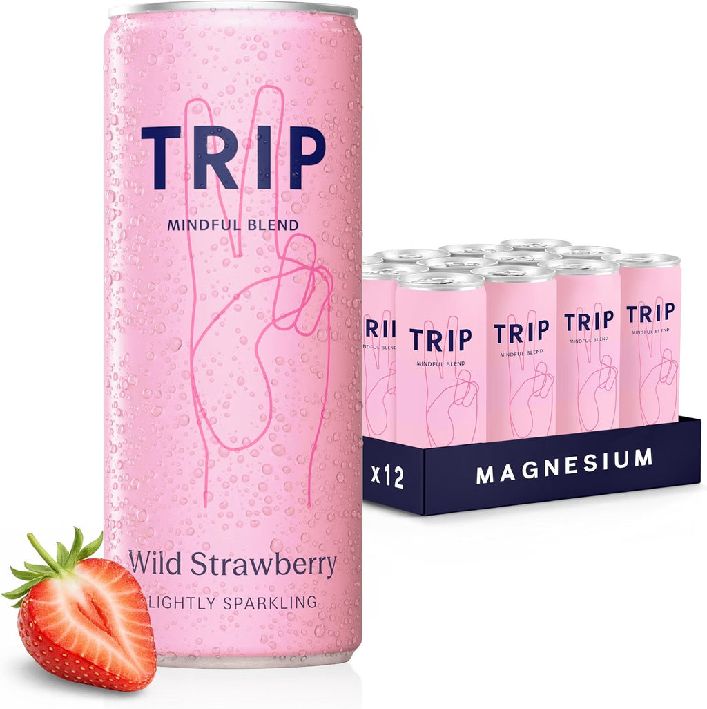 TRIP Sparkling Functional Drink 12 x 250ml CBD or Magnesium Flavour Choice