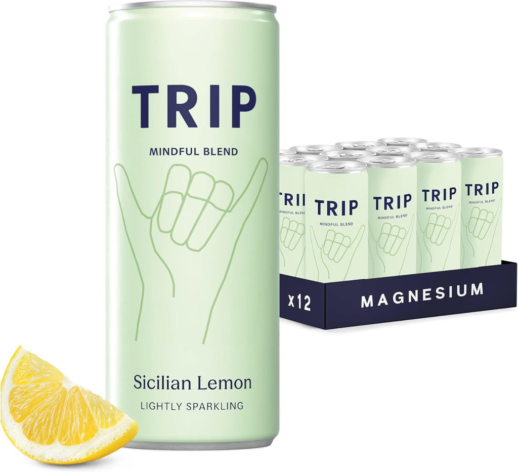 TRIP Sparkling Functional Drink 12 x 250ml CBD or Magnesium Flavour Choice