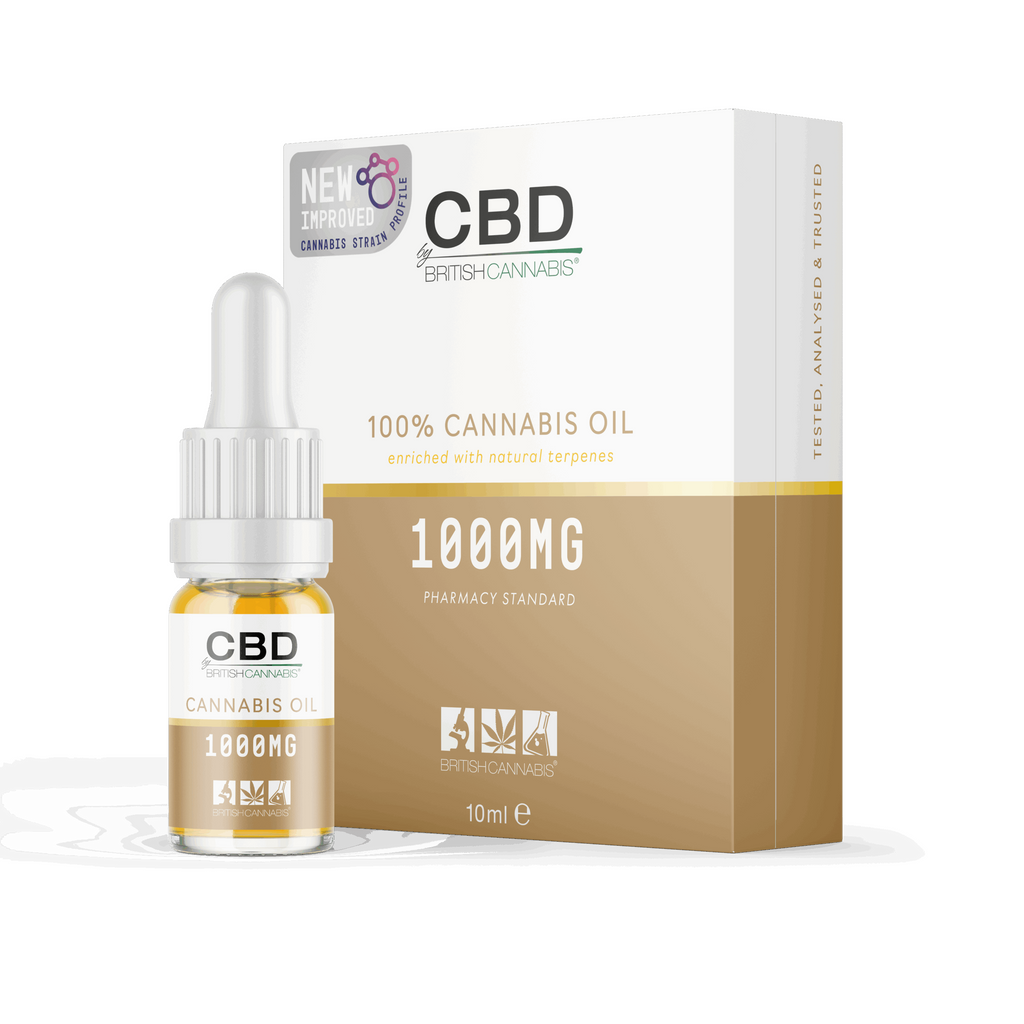 BRITISH CANNABIS Refined 100% Cannabis Oil (10ml CBD Oral Dropper)