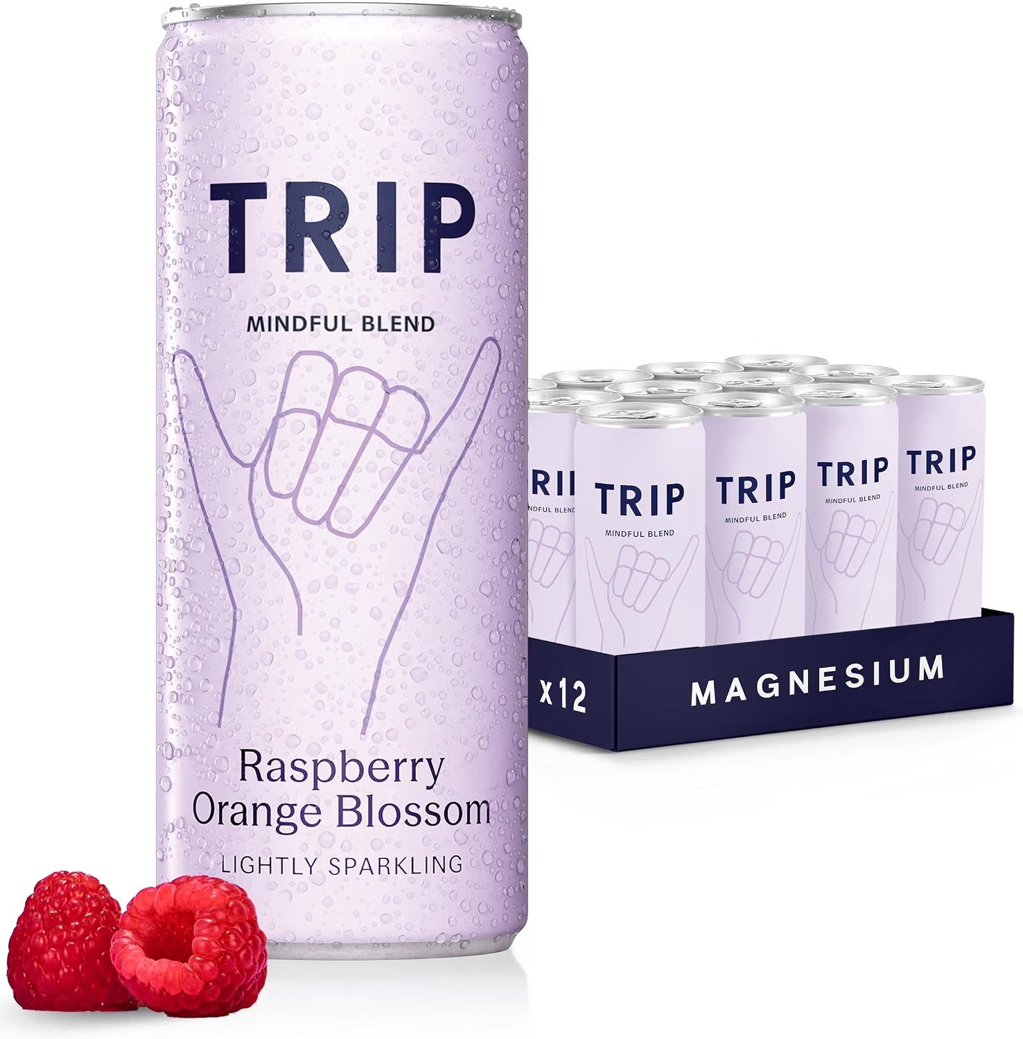 TRIP Sparkling Functional Drink 12 x 250ml CBD or Magnesium Flavour Choice