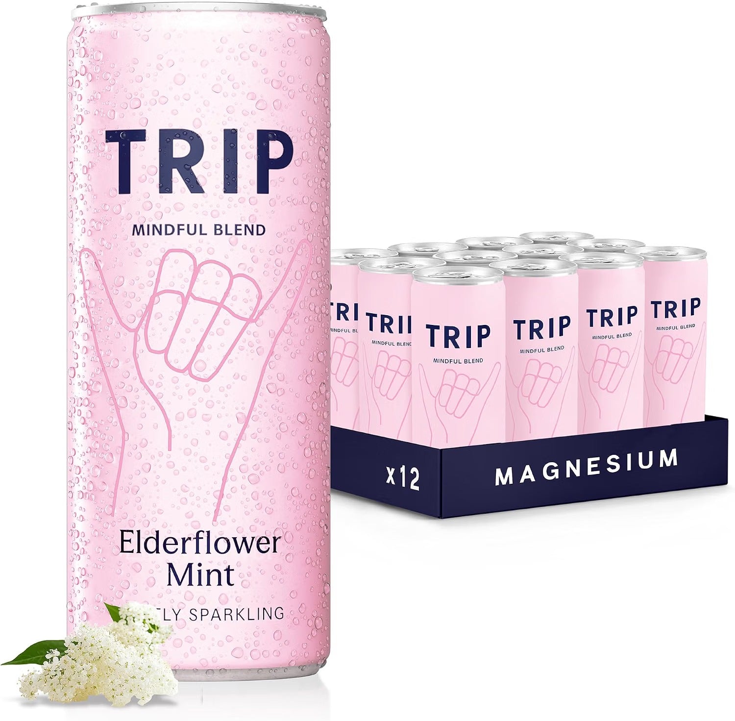 TRIP Sparkling Functional Drink 12 x 250ml CBD or Magnesium Flavour Choice